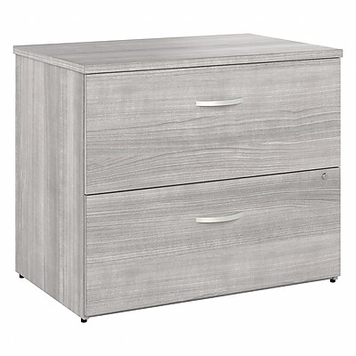 Bush Business Furniture Studio A 2-Drawer Lateral File Cabinet, Locking, Letter/Legal, Platinum Gray, 36" (SDF136PGSU-Z)