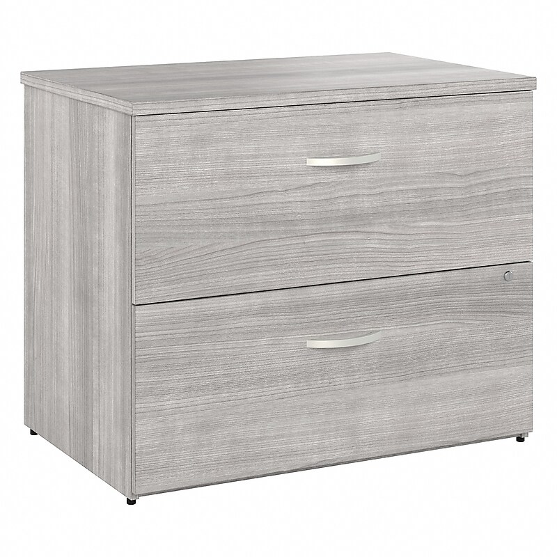 Bush Business Furniture Studio A 2-Drawer Lateral File Cabinet, Locking, Letter/Legal, Platinum Gray, 36" (SDF136PGSU-Z) image 1