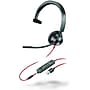 Poly Blackwire 3315 Monaural Noise Canceling Headset, Black (85R07AA)~#|#~640AD3F6-1D01-4664-AD8702DEC861E9F8_sc7