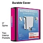 Staples Heavy Duty 3" 3-Ring Better Binder, D-Ring, Pink (ST55890-CC)~#|#~640CBAFA-DB33-41B5-97C0F6F9817C7693_sc7