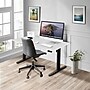 Mount-It! 55"W Electric Rectangular Adjustable Standing Desk, White/Black (MI-18064)~#|#~640D83D3-2BC6-4A90-970EE32A8DB655FD_sc7
