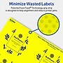 Avery Hexagon Laser/Inkjet Multipurpose Labels, 2-1/2" x 2-57/64", Neon Yellow (60/Pack)~#|#~64115904-A3F5-4DD4-A29820B397DFF929_sc7