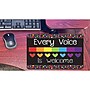 Ashley Productions Smart Poly Non-Skid Computer Mouse Pad, Every Voice is Welcome Here, 6/Pack (ASH12500-6)~#|#~64116443-AA1B-4A53-A901D70CEA49047A_sc7