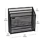 Mind Reader Metal Vertical Desktop Organizer Letter Tray, Black (LETDIV-BLK)~#|#~64133D04-5FA3-47AC-9E7DAD604B242982_sc7