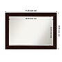 Amanti Art Coffee Bean Brown Frame Wall Mirror, 29.25" x 41.25" (A42674960947)~#|#~64189B83-E0DC-4F8E-9AF04D25810935FA_sc7