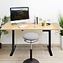 Mount-It! 55"W Electric Rectangular Adjustable Standing Desk, Maple/Black (MI-18089)~#|#~641C69B6-6398-4FCF-B992F39FCA6E87DD_sc7