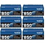 Brother TN850 Black High Yield Toner Cartridge, 6/Pack~#|#~641D3658-6337-47C7-BC19702E169E8EC0_sc7