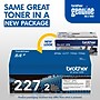 Brother TN-227 Black High Yield Toner Cartridge, 2/Pack (TN2272PK)~#|#~641E8732-22C8-4E0C-A0F0818453A3D269_sc7