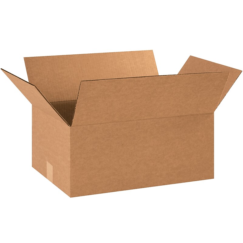 18" x 12" x 8" Shipping Boxes, 32 ECT, 25/Pack (18128) image 1