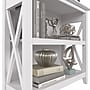 Bush Furniture Key West 30"H 2-Shelf Bookcase with Adjustable Shelf, Pure White Oak (KWB124WT-03)~#|#~642BF8EA-9E0B-43A6-A7321197D5C9CB77_sc7