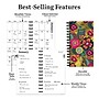 2027 TF Publishing Funk & Floral 3.5" x 6.5"  Weekly & Monthly Standard Planner, Paperboard Cover, Multicolored (27-7502)~#|#~6432214E-9EFE-403C-9BB773B62D7823F4_sc7