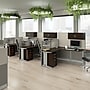 Bush Business Furniture Office in an Hour 63"H x 193"W 3 Person L-Shaped Cubicle Workstation, Mocha Cherry (OIAH006MR)~#|#~6436B25B-7B93-495F-816074653AA35E21_sc7