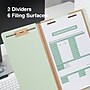 Staples® 60% Recycled Top Tab Pressboard Classification Folders, 2/5 Cut Tab, 2 Partitions, 10/Box (18339)~#|#~643A488E-22F6-4148-8D4A5B0587D76BF1_sc7
