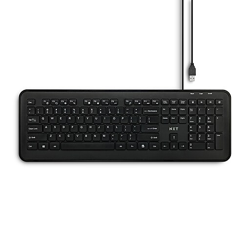 NXT Technologies™ Keyboard, Black (NX60880) Staples