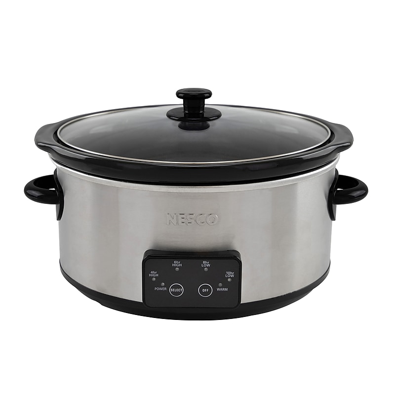 Nesco 6-Qt. Slow Cooker, Stainless Steel (DSC-6-25) image 1