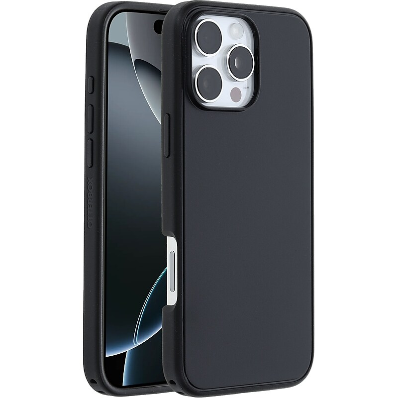 OtterBox Symmetry MagSafe Phone Case for iPhone 16 Pro Max, Shock Absorbing, Black (77-96577) image 1