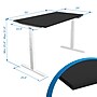 Mount-It! Ultimate Dual Motor 55"W Electric Rectangular Adjustable Standing Desk, Black/White (MI-18075)~#|#~644BF516-EC80-4454-8E5261FD7738474D_sc7