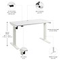 Bush Business Furniture Move 40 Series 48"W Electric Adjustable Standing Desk, White (M4S4824WHWK)~#|#~644FB6FE-1FB7-46B9-888D2B3B4F07BDA3_sc7