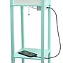 Creekwood Home Classix 3-Tier Storage LED Floor Lamp with Charging Ports & Outlet, with Feit LED Bulb, Aqua (CWF-3009-AU-LB)~#|#~64506FF5-A62C-4073-BCF4A00A06DA4D5A_sc7