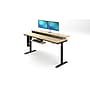 VersaDesk PowerLift Split-Level 72"W Electric Rectangular Adjustable Standing Desk, Maple/Black (PL2SD7230-BM)~#|#~645385A0-6B6E-4AA3-866BDAE6A498B3A6_sc7