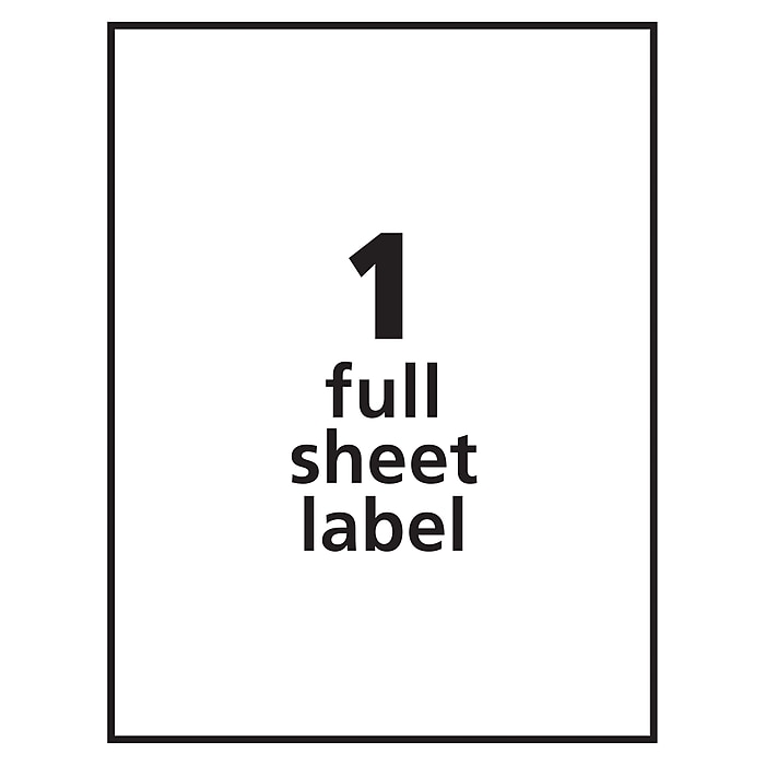 PRES-a-ply Laser/Inkjet Shipping Labels, 8-1/2