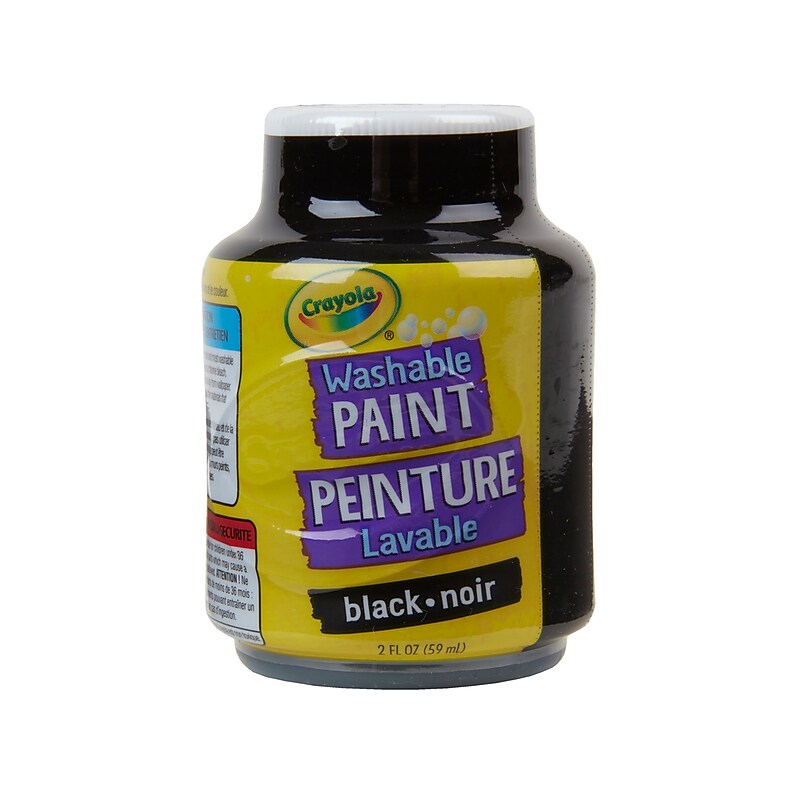 Crayola Washable Kid's Paint, Black, 2 oz. (54-2851) image 1