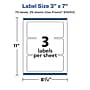Avery Laser/Inkjet Rectangle Multipurpose Labels, 3" x 7", White, 75 Labels/Pack (94250)~#|#~645D1256-19B7-417D-B5E414E6F536E872_sc7
