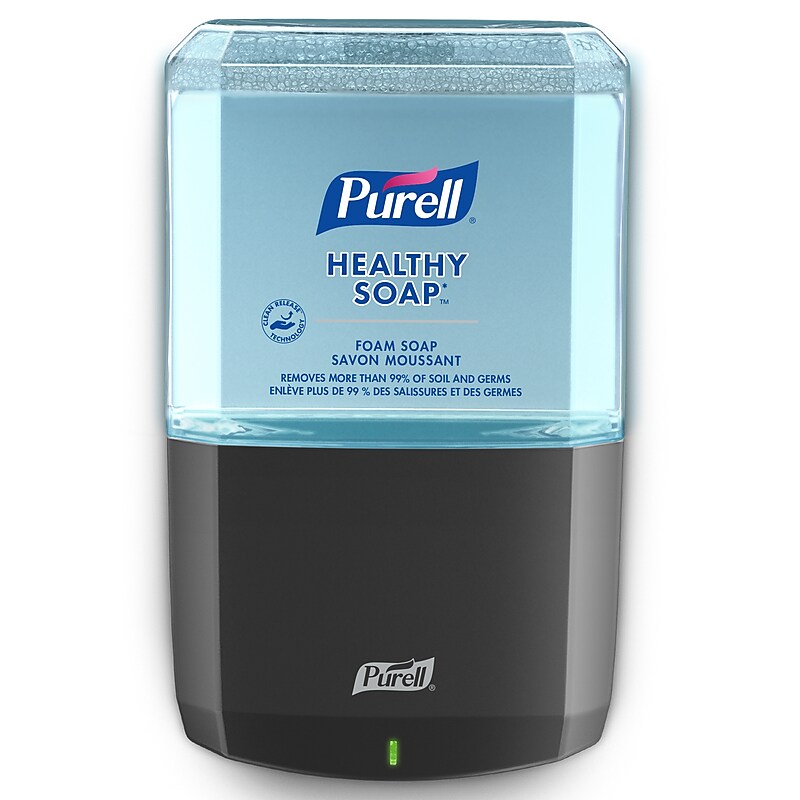 PURELL HEALTHY SOAP ES8 Automatic Wall Mounted Hand Soap Dispenser, Black (7734-01) image 1