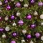 Nearly Natural Holiday Shatterproof Purple Christmas Tree Ornament Set, 80mm, 64/Set (D1001-PP)~#|#~646E9935-DEE8-44F7-80EB9E3C4078FE27_sc7