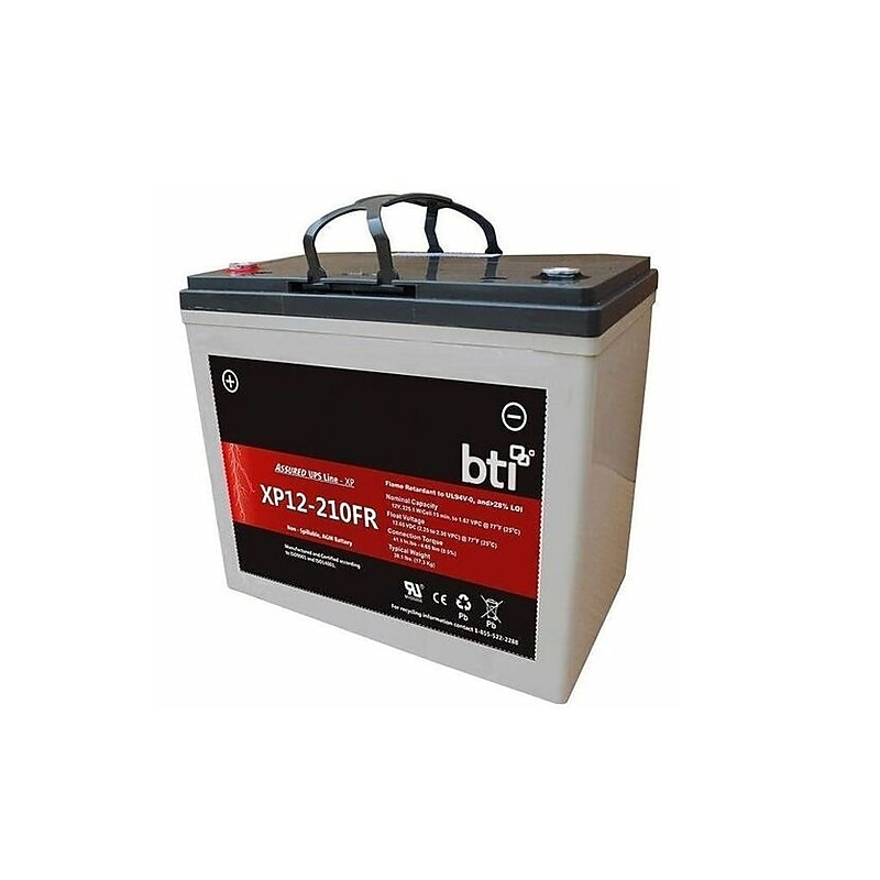BTI XP12 210VA UPS Replacement Battery, Gray (XP12-210FR-BTI) image 1