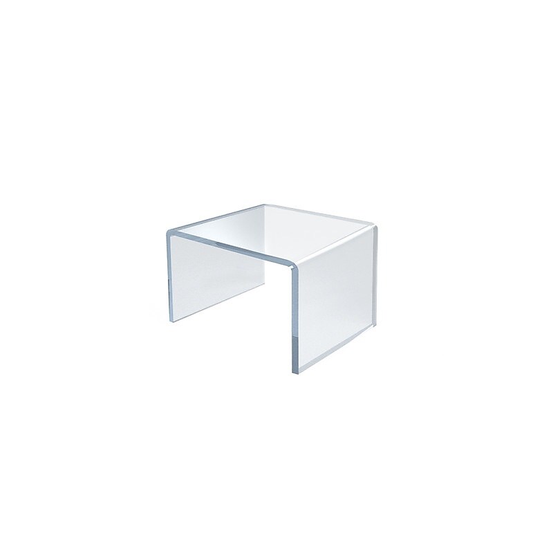 Azar Displays 2.5" Riser, Clear, 4/Pack (515328) image 1