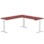 VersaDesk PowerLift 72"W Electric L-Shaped Adjustable Standing Desk, Cherry/White (PLLSD6072-WC-APP)~#|#~647912C9-2E02-459B-A98345243D44A8A5_sc7