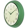 Infinity Instruments Round Retro Green Wall Clock, Aluminum, 15" (10940GR-15)~#|#~647C31BD-EDA2-4ABA-9E031EEB50811155_sc7