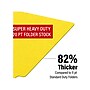 Medical Arts Press Heavy-Duty End Tab File Folder, Straight Cut, Letter-Size, Yellow, 40/Box (S-09458-YLW)~#|#~647C893B-4E4C-4E38-AADA3193C16AC59E_sc7
