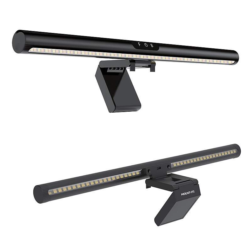 Mount-It! Monitor Light Bar, 16", Black (TS-7010) image 1