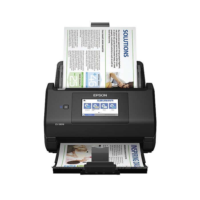 Epson WorkForce ES-580W Wireless Duplex Document Scanner, Black