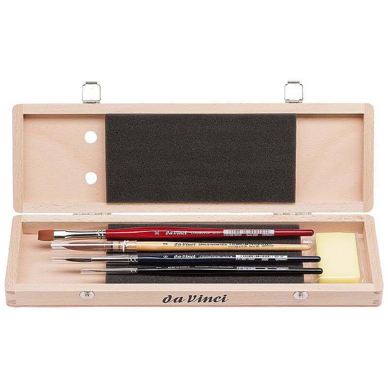 da Vinci Watercolor Synthetic Bristle, Assorted Brushes, 4/Pack (DVXVA52790) image 1