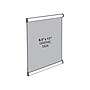 Azar Door Sign Snap Frame, 8.5" x 11", Wall Mounted, Gray, Metal, 10/Pack (300197)~#|#~64852C4A-E848-4207-A519CF136FA34A9E_sc7