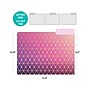 Global Printed Products Deluxe Designer Geometric Foil Heavy Duty File Folders, 1/3-Cut Tab, Assorted Colors, 24/Pack~#|#~6485490F-CE4B-4C96-B4EFCB2052F85401_sc7