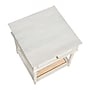 Storied Home Maxwelton Solid Wood End Table, Distressed White/Natural (EC1065)~#|#~64877A5F-83CF-4B05-B17427CE2F21D22B_sc7
