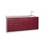 Viva Comfort 36.75'' H x 72" L Medical Cabinet with Right Sink, 6-Doors, 3-Drawers, Claret (902BASE72RSCL)~#|#~6488538F-32AB-4BB8-8A27ABF4F3CEEBA2_sc7