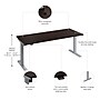 Bush Business Furniture Move 40 Series 72"W Electric Height Adjustable Standing Desk, Black Walnut/Cool Gray (M4S7230BWSK)~#|#~6488AA63-2407-4886-958C8B5DDCED53C4_sc7