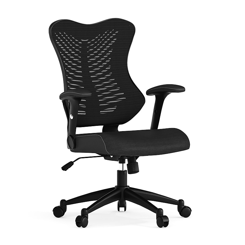 Flash Furniture Kale Ergonomic Mesh Swivel High Back Executive Office Chair, Black (BLZP806BK) image 1