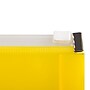 JAM Paper Premium Plastic Expanding Wallet with Zipper Closure, 5" x 10", Yellow, 3/Pack (921Z1YEX3)~#|#~6490E6DA-5669-4A5D-9A1DC72399C2BCBC_sc7