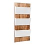 Mind Reader 3-Pocket Wood and Metal Mountable Wall File, Letter Size, White (WALLPOCKET-WHT)~#|#~6492EC5B-6550-4C9D-BFB8E762C7DF87E6_sc7