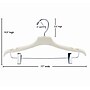 Nahanco 17" Plastic Elegant Coordinate Suit Hanger, Ivory, 100/Box (NH252)~#|#~64937E38-1DA8-40E2-8ABCE89B6B07F947_sc7