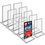 Azar Card Holder, Desktop/Countertop, Top/Side Loading Acrylic, 10/Pack (152792-SLV-10PK)~#|#~64959CF9-729D-4ABE-83C989E2637BDF0F_sc7