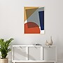 Amanti Art Layered Retro Modern Shapes In Bright Colors by The Creative Bunch Studio Wood Framed Wall Art Print, 31" x 41"~#|#~64963131-1D8B-452A-83FE224460DD3F78_sc7