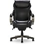 La-Z-Boy Hyland Ergonomic Bonded Leather Swivel Executive Chair, Black/Gray Weathered Wood (CHR10044B)~#|#~649C54CB-70E7-4F1E-942E4436A1A2C665_sc7