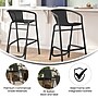Flash Furniture Lila Indoor-Outdoor PE Rattan Restaurant Barstool, Black, 2/Pack (2SDA632032RBK)~#|#~649CE99C-D24F-47E8-9E892774693D15C4_sc7